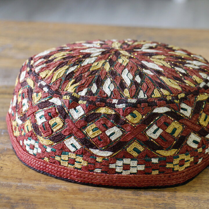 楽天市場】【15%OFFクーポン対象品】トルクメン・刺繍の帽子 : ガラタ 