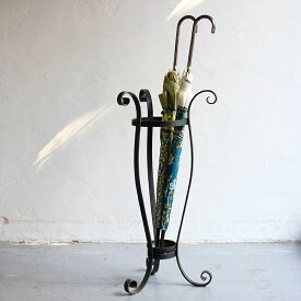 傘立て ブラック　ロートアイアン Wrought Iron Umbrella Stand H70×W35×D35cm