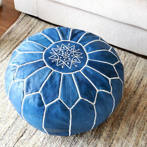 Moroccan POUF BluebR@vt50cm Rrv u[ Ibg}Xc[ 悠