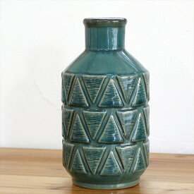 フラワーベースセラミック 直径13×高さ24cm 陶器花瓶 レトロ Flower Vase Ceramic