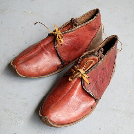 【15%OFFクーポン対象品】アナトリアンフォークシューズ～19世紀の製法で作ったオリジナルの革靴ブラウン デザートブーツ サイズ35