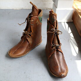 【15%OFFクーポン対象品】アナトリアンフォークシューズ～19世紀の製法で作ったオリジナルの革靴ブラウン ブーツ サイズ44