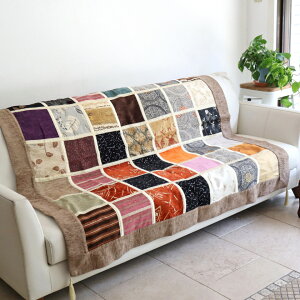 �y15%OFF�N�[�|���Ώہz�\�t�@�J�o�[ �}���`�J�o�[ 150cm�����` �p�b�`���[�N �V���j�[���f�� �C���e���A�t�@�u���b�N �g���R��