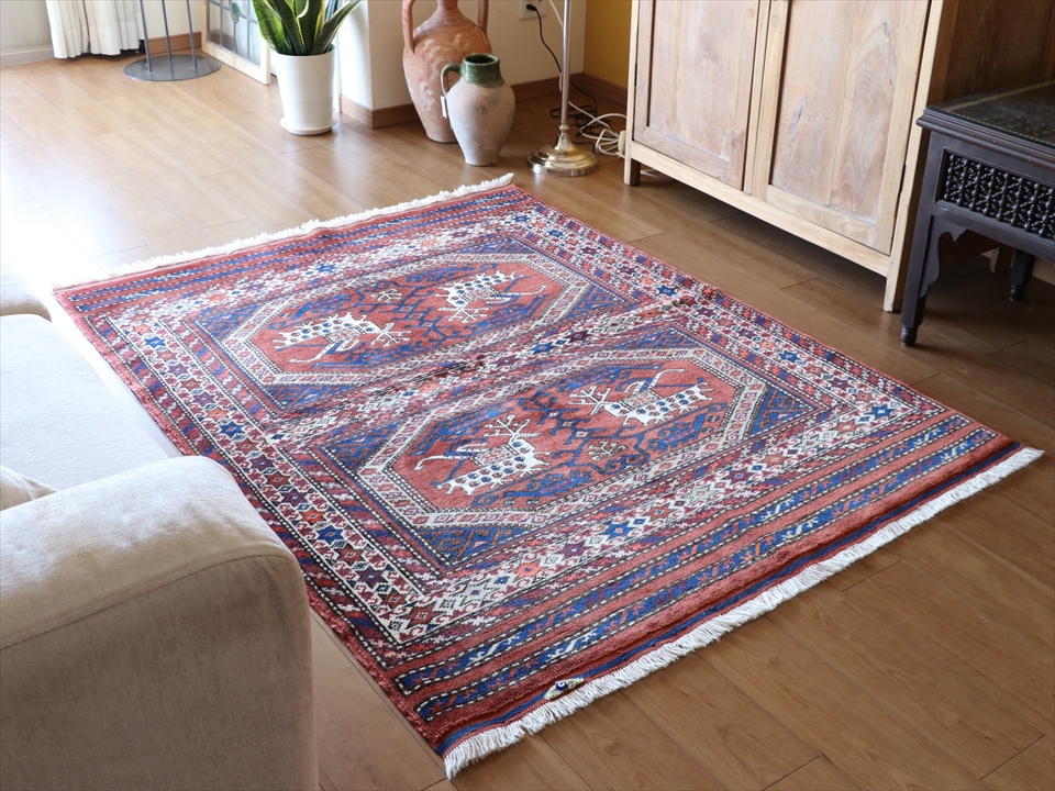 楽天市場】トルコの手織りのじゅうたん・ウール100%の新しいカーペット 