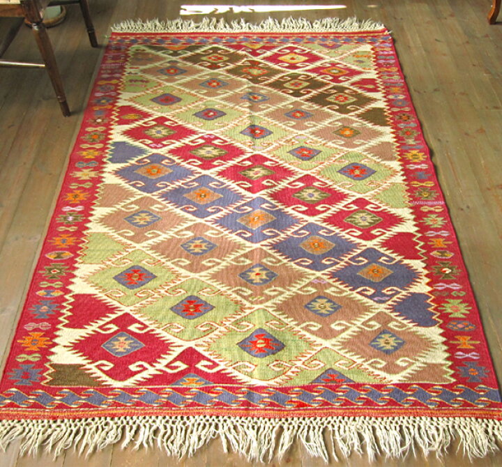 楽天市場】オールドキリム シブリヒサールセッヂャーデ185×130cm 