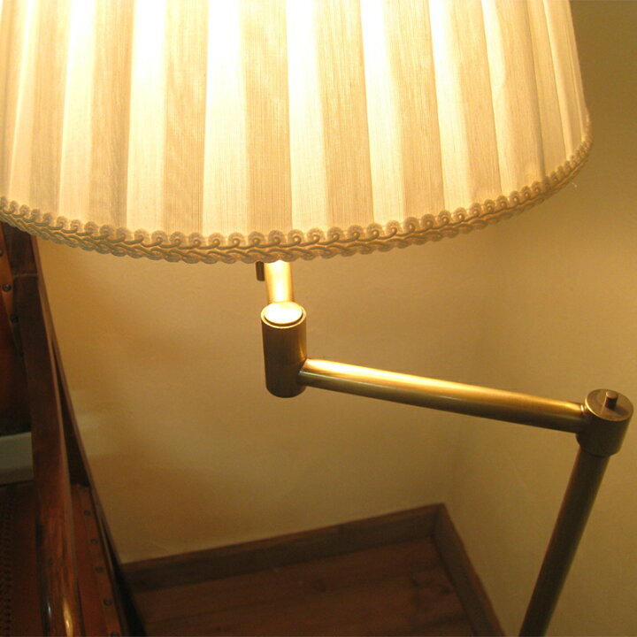 楽天市場】北欧風・アンティーク調・スイングアーム・フロアスタンド  