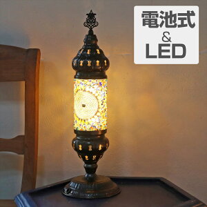 �y10%OFF�N�[�|���Ώہz�g���R�����v ���U�C�N�e�[�u�������v �V�����_�[ �d�r�� �R�[�h���X �S��44cm ���a14cm �A���o�[ 9V�p�^�d�r LED