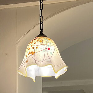 �x�l�`�A�� �K���X�V�F�[�h Venetian Glass Shade fazzoletto Avorio ��_����