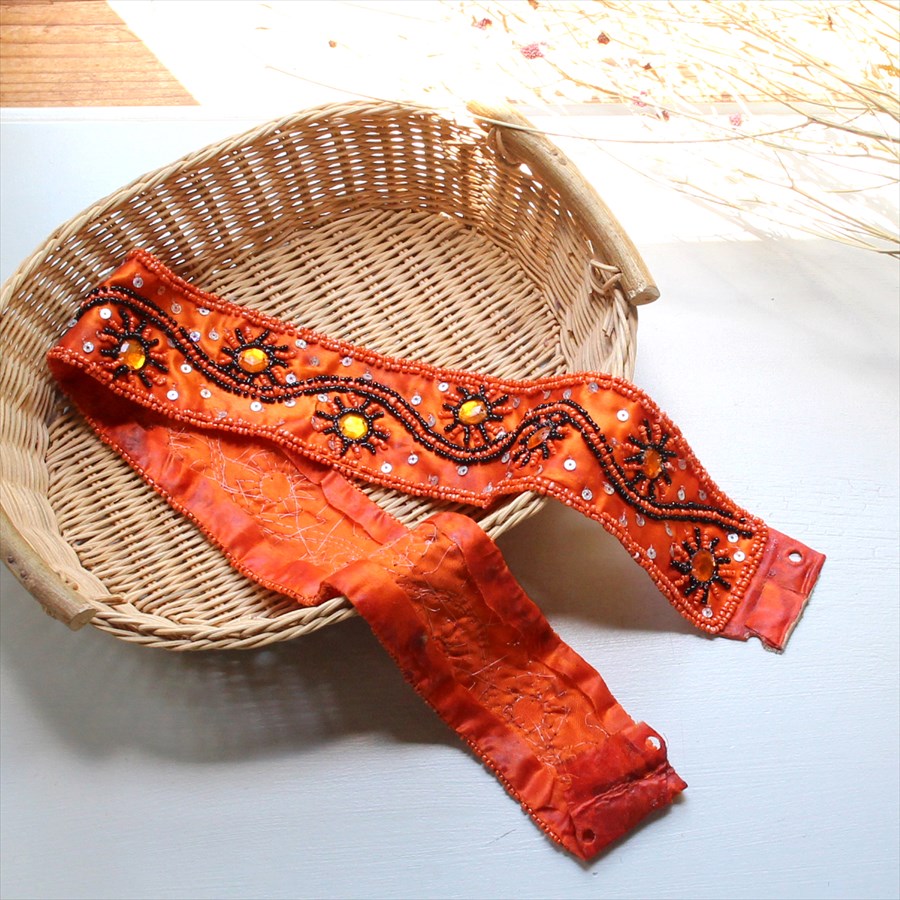 楽天市場】東南アジア 民族衣装 ビーズ刺繍のベルト 長さ70cm