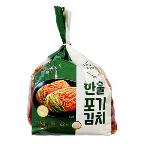 ハンウル白菜キムチは袋が膨れてきたら食べごろです