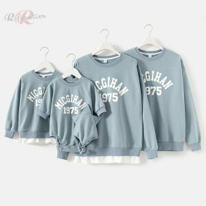 リンクコーデ 親子 セット 秋 親子 ペアルック 赤ちゃん ロンパース 長袖 トップス 親子コーデ トレーナー 家族 お揃い パーカー 姉 弟 お 揃い 子供 服 女の子 親子ペア トレーナー 春 親子