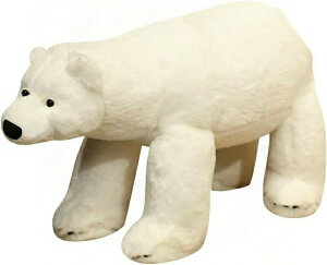 シロクマ ぬいぐるみ リアル ふわふわ 大きい 抱き枕 しろくま かわいい ぬいぐるみ クッション 動物 ぬいぐるみ ソフト おもちゃ 可愛い 柔軟 アニマル 柔らかい 知育トイ ホワイト 誕生日