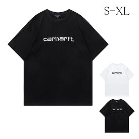 Carhartt カーハート WIP 半袖 tシャツ S/S CARHARTT EMBROIDERY T-SHIRT ロゴTシャツ プリント 刺繍 ブランド メンズ レディース ユニセックス クルーネック おしゃれ ストリート ルーズ ゆったり オーバーサイズ ブラック ホワイト [並行輸入品]