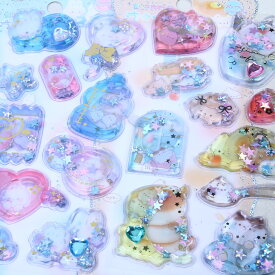 ＼最新デザイン・超可愛い／2枚4枚入り ウォーターシール ぷっくりシール ぷくぷくシール 3D 立体 精巧な柄 手帳用装飾 DIY クリエイティブ ファッション 個性的 かわいい ギフト