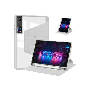 Lenovo Legion Tab (8.8�h, 5) ZAH20015JP 8.8�^ �Ή� �^�u���b�g�P�[�X 360�x��] �X�^���h�@�\ �A�N�����w�� ���� �N���A PU���U�[ �I�[�g�X���[�v �ϏՌ� �L�Y�h�~ �S�ʕی� �c�u�� ���u�� �Q�[�� ����