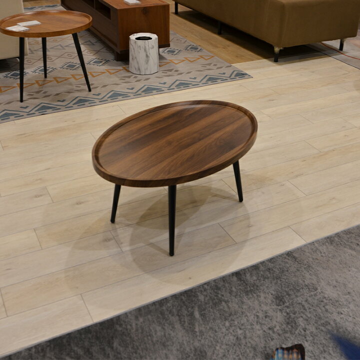 楽天市場】【KIMIHOME】 LOW TABLE（ローテーブル楕円) テーブル ロー 