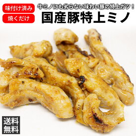 送料無料 国産 豚特上ミノ(豚ガツ） 100g×4個セット(400g) ホルモン 上ミノ 豚上ガツ バーベキュー BBQ 焼肉 販売 国産 珍しい セット