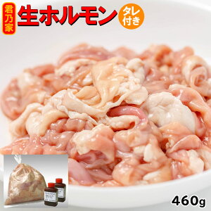 生ホルモン 460g(冷凍)/たれ100g付豚モツ 販売 通販 ホルモン セット 焼き肉用 君乃家