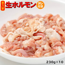 豚生ホルモン2.3kg（230g×10パックセット/たれ50g付き）　豚モツ 販売 通販 ホルモン セット 白もつ