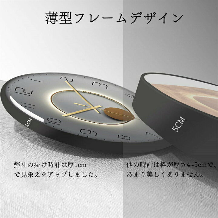 楽天市場】【スーパーSALE限定50%OFF】 掛け時計 壁掛け時計 直径30cm 