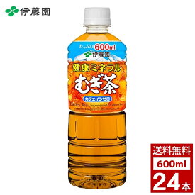 伊藤園　健康　ミネラル　むぎ茶 600ml ペットボトル　1ケース24本入り　麦茶　お茶　ペットボトル　詰め合わせ まとめ買い 箱買い　詰め合せ　送料無料 防災 非常食 箱 ケース