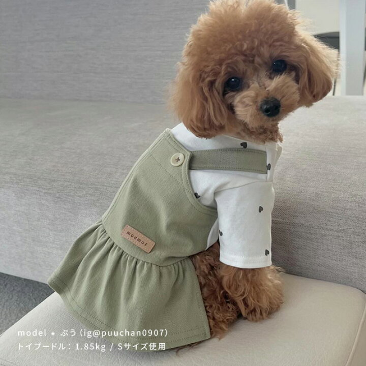 楽天市場】mocmof pet モクモフペット 犬用ジャンスカ重ね着風ウェア 