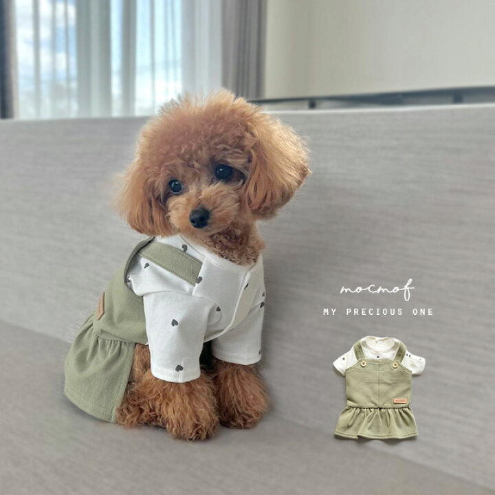 楽天市場】mocmof pet モクモフペット 犬用ジャンスカ重ね着風ウェア  
