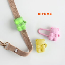 BITE ME バイトミー ジェリーベアLEDライト(犬 くま ライト 散歩 夜散歩 充電式 USB充電 夜散歩 グッズ LED 光る 点灯 点滅 夜道 夜間 灯り 照明 お散歩 いぬ 夜の散歩 安全 事故防止 小型犬 中型犬 犬用品 お散歩ライト 人間 シリコン くまさん かわいい おしゃれ)