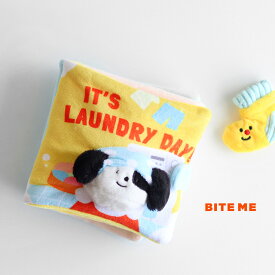 BITE ME バイトミー 洗濯の日ノーズワーク プレイブック(正規品 犬 おもちゃ 誕生日 プレゼント 犬用 玩具 本 小型犬 絵本 犬のおもちゃ ノーズワーク イヌ 犬のオモチャ おしゃれ かわいい 音が鳴る 犬用品 嗅覚トレーニング 誕生日プレゼント ノーズワークブック)