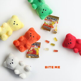 BITE ME バイトミー ジェリーベア グミトイ(正規品 犬 おもちゃ ぬいぐるみ 小型犬 犬用おもちゃ 犬用 ドッグトイ 犬のオモチャ 噛む 遊ぶ 投げる 音が鳴る 音 鳴き笛 かわいい おしゃれ ストレス解消 ユニーク おもしろ クマ グミ ペットグッズ ペット用品 ハリボー風)