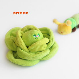 BITE ME バイトミー キャベツくんくんボールおもちゃ(正規品 犬 おもちゃ トイ 犬のおもちゃ ぬいぐるみ 小型犬 犬用おもちゃ いぬ ドッグ ノーズワークトイ 音が鳴る おやつ 隠す 探す かわいい おしゃれ)