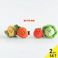 BITE ME バイトミー 野菜畑ボールおもちゃ 2個セット(犬 おもちゃ ボール ぬいぐるみ 小型犬 犬用おもち…