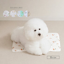 SOLGRA ソルグラ ひんやり保冷マット(犬 クールマット 犬用 ひんやりマット 冷感 ベッド 夏 ペットマット リバーシブル かわいい 柄 ジェルマット 暑さ対策 お出かけマット 涼しい ペット用品 犬用品 外出)