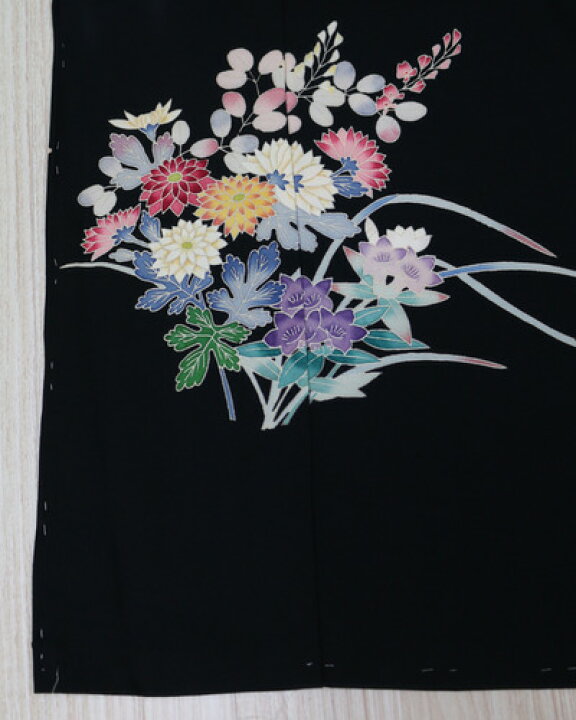 黒留袖833手描き友禅これ一枚しかない 逸品