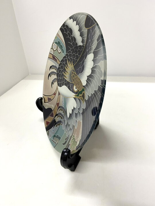 楽天市場】ガラス皿 オーダー品 飾り皿 28cm 丸型 角型 リメイク 