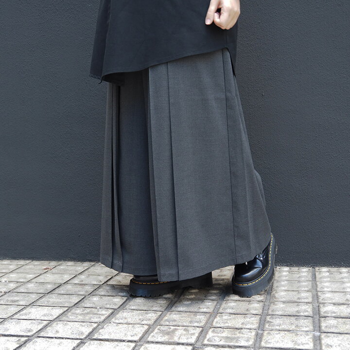 楽天市場】プリーツ袴パンツ Knot 男女兼用 日本製 着物や洋服に 