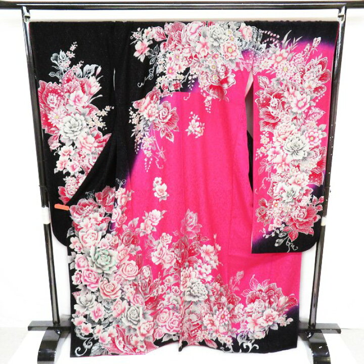 振袖 襦袢 袋帯 5点セット 着物 中古 身丈170.5cm L A1026-1