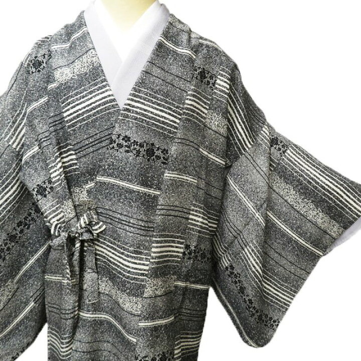 楽天市場】【 中古 】 道中着 コート 着物 リサイクル 正絹 花模様 