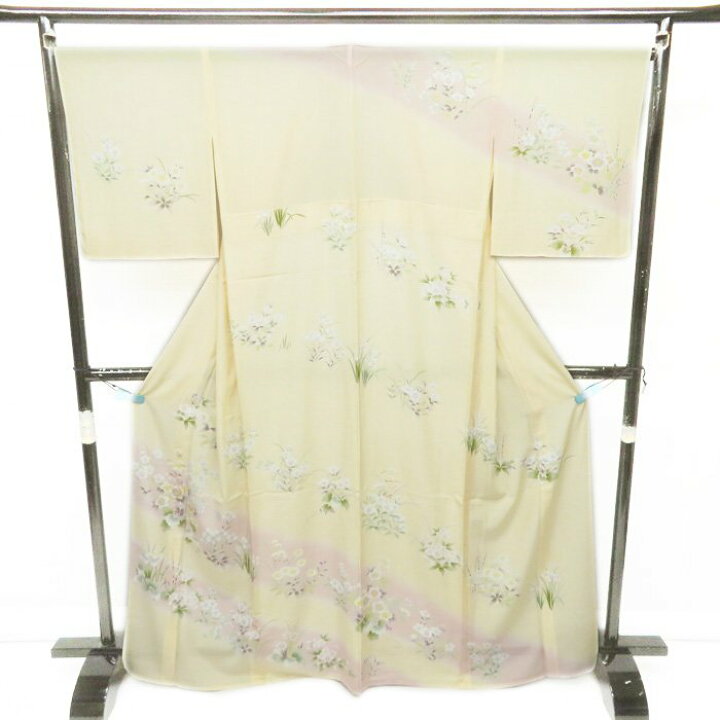 楽天市場】【 新品 】 特選 夏物 訪問着 着物 絽 花模様 金駒刺繍 薄 