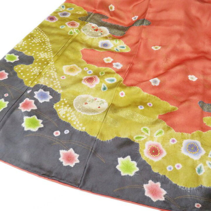 楽天市場】【 中古 】 訪問着 着物 正絹 袷 フォーマル 絞り染め 植物  