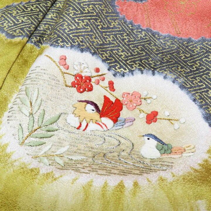 楽天市場】【 中古 】 訪問着 着物 正絹 袷 フォーマル 絞り染め 植物  