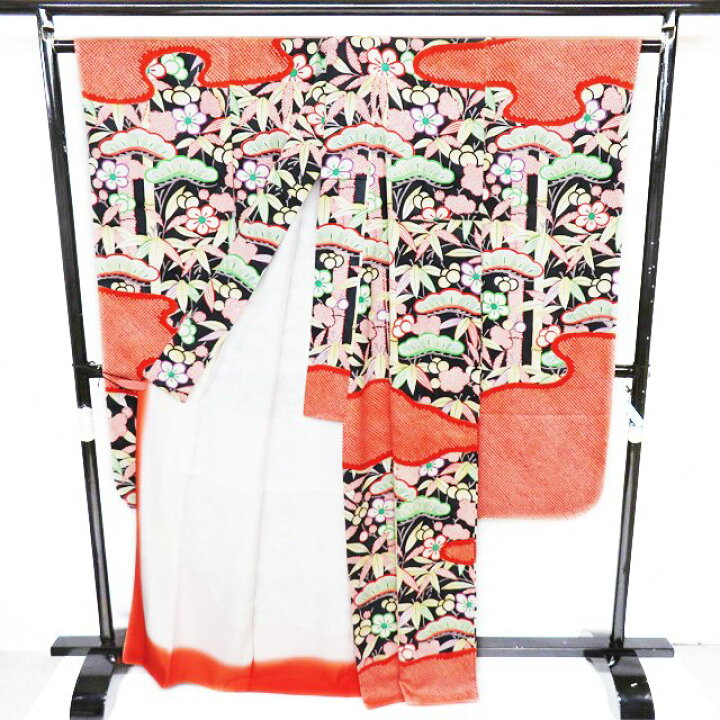 楽天市場】【 中古 】 特選 振袖 着物 リサイクル 多ち花 花模様 