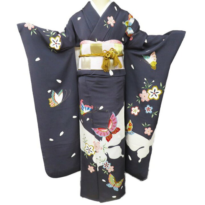 楽天市場】【 中古 】 振袖 襦袢 2点 セット リサイクル着物 正絹 縮緬  