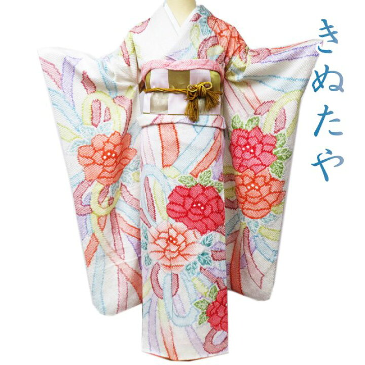 楽天市場】【 中古 】 振袖 リサイクル着物 正絹 きぬたや 藤娘 総絞り 