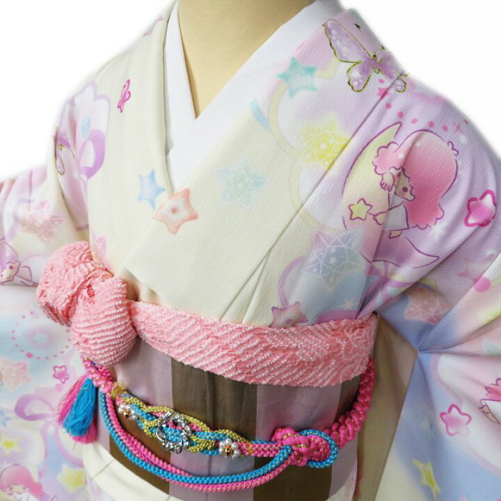 楽天市場】【 中古 】 振袖 リサイクル着物 ポリ サンリオ キキララ  