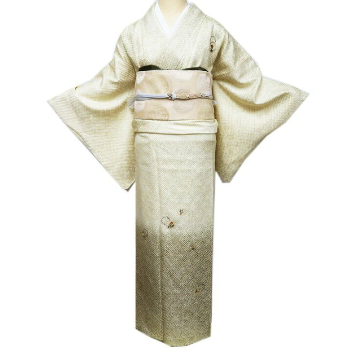 楽天市場】【 未使用 】 付下げ 付け下げ 訪問着 着物 刺繍 雪輪に花 