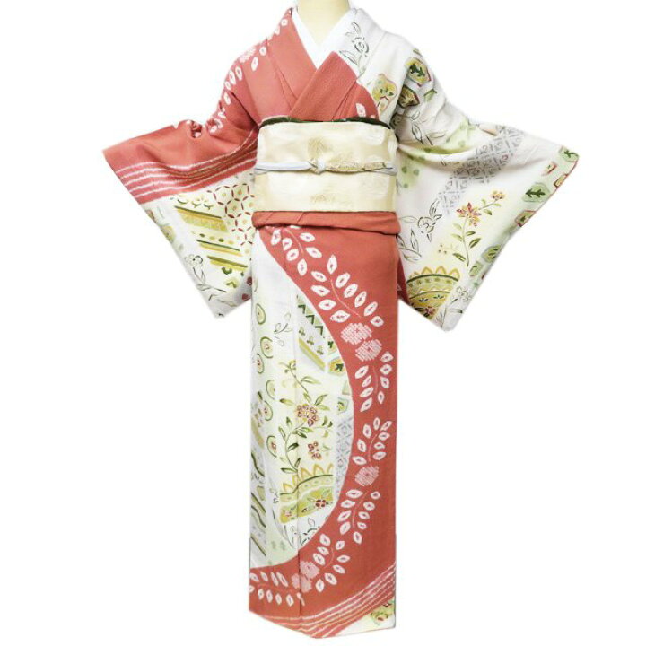 楽天市場】【 中古 】 訪問着 リサイクル着物 正絹 袷 フォーマル 花の 
