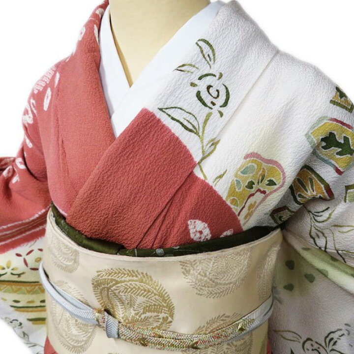 楽天市場】【 中古 】 訪問着 リサイクル着物 正絹 袷 フォーマル 花の 