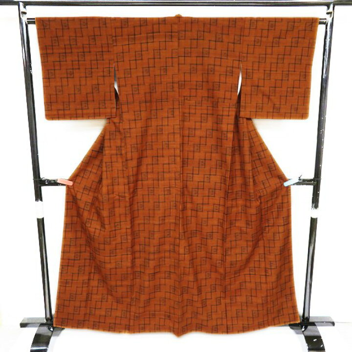 楽天市場】【 中古 】 特選 久米島紬 リサイクル着物 正絹 袷  