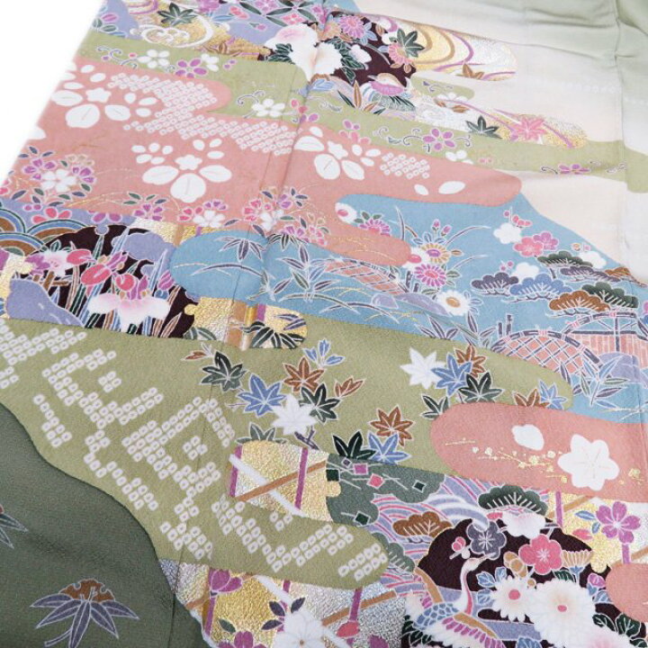 楽天市場】【 中古 】 訪問着 リサイクル着物 正絹 袷 フォーマル 植物  